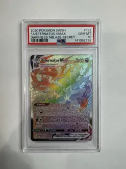 2020 Pokemon Sword & Shield Darkness Ablaze Eternatus VMAX #192/189 PSA 10 - Image 1