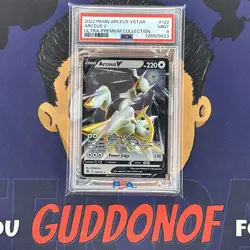 PSA 9 MINT 2022 Pokemon Brilliant Stars ARCEUS V #122 Ultra Premimium Collection - Image 1