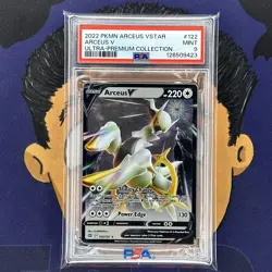 PSA 9 MINT 2022 Pokemon Brilliant Stars ARCEUS V #122 Ultra Premimium Collection - Image 2