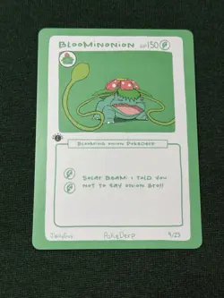 Bloominonion (Venusaur) 9/25 - 1st Edition Pokederp First Print Fan Art- Pokemon - Image 2