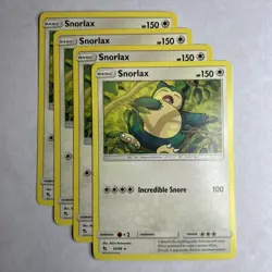 Snorlax 50/68 Playset Of 4x - Hidden Fates NM Pokemon TCG - Image 1