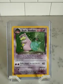 Pokemon _ Dark Slowbro 12/82 Holo _ Team Rocket _ Raw _ NM - Image 1