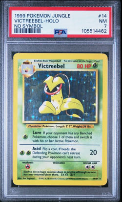 1999 Pokemon Jungle Victreebel Holo No Symbol PSA 7 14/64 - Image 1