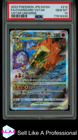 FA/CHARIZARD VSTAR POKEMON JAP SWSH VSTAR UNIVERSE 2022 212 PSA 10 - Image 1