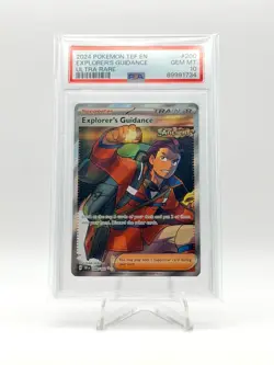 2024 POKEMON TEMPORAL FORCES ULTRA RARE EXPLORER'S GUIDANCE 200/162 PSA 10 - Image 1