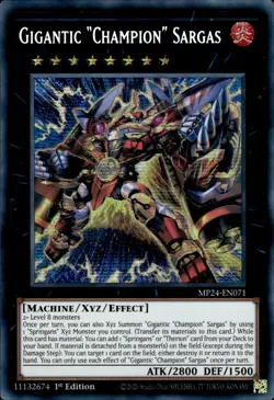 Gigantic "Champion" Sargas - Prismatic Secret Rare 1st MP24-EN071 - NM - YuGiOh - Image 1