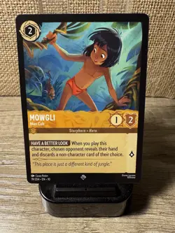 Lorcana Whispers In The Well Mowgli- Man Cub - Super Rare Regular NM/M! - Image 1