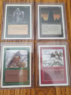 MAGIC THE GATHERING Lot of Four (4) UNLIMITED Cards Very Nice Condition - Image 1