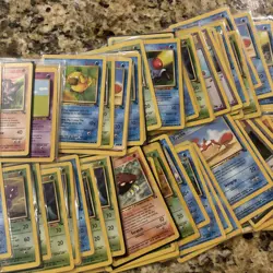 Lot Of 102-Vintage Fossil Regular Rare Pokemon TCG Cards-Psyduck/Slowbro/Grimer - Image 3