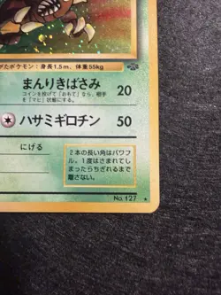 Pokemon Japanese TCG Pinsir Holo Rare Card 9/64 Jungle LP - Image 5