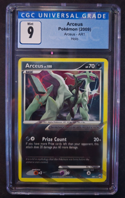 CGC 9 MINT Arceus 2009 Arceus AR1 Holo Pokemon Card - Image 1