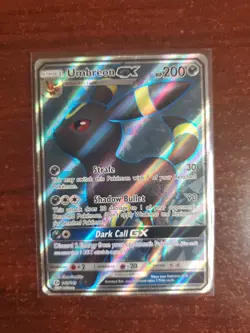 Pokemon Card Umbreon GX 142/149 Sun & Moon Ultra Rare - Image 1