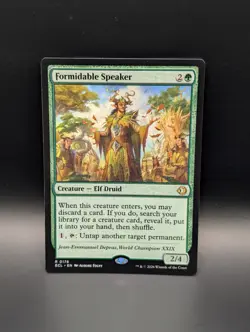 MTG - Formidable Speaker - Creature - Elf Druid - ECL #176 - Rare - NM - Image 1