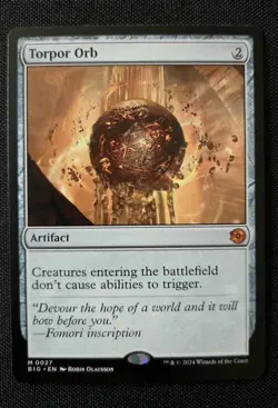Torpor Orb *Mythic Rare* Magic MtG x1 Outlaws The Big Score #0027 Non Foil - Image 1