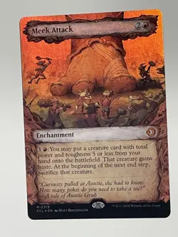 Meek Attack - Showcase FOIL - Magic MTG Lorwyn Eclipsed - Image 2