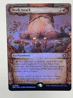 Meek Attack - Showcase FOIL - Magic MTG Lorwyn Eclipsed - Image 3