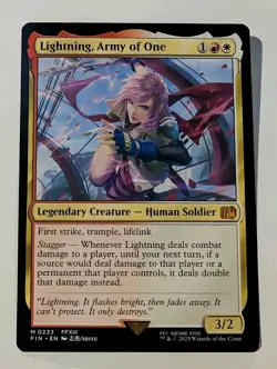 Lightning, Army of One Final Fantasy - MTG MYTHIC - Image 1