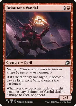 [MTG] Brimstone Vandal (130) (MID) LP-HP - Image 1