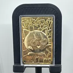 Jigglypuff #39 - Pokemon Burger King 1999 Gold Plated Trading Card - Image 1