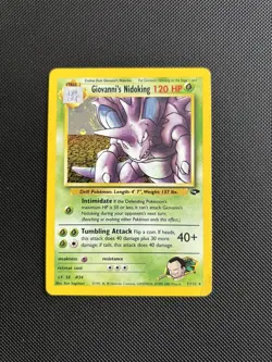 Pokemon Card Gym Challenge Set Holo Giovanni's Nidoking 7/132 WOTC - Image 1