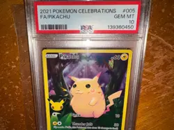 Pokemon Celebrations 25th Anniversary Holo Pikachu 005/025 Psa 10 - Image 2