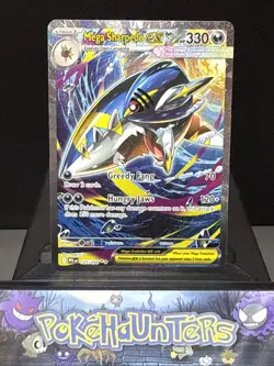 Pokemon Card Mega Sharpedo ex 127/094 Phantasmal Flames Special Illustration NM - Image 1