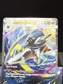 Pokemon Card Mega Sharpedo ex 127/094 Phantasmal Flames Special Illustration NM - Image 2