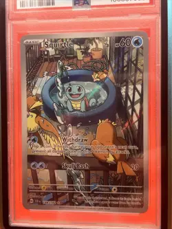 🔥 Pokemon TCG -Squirtle Illustration Rare -Stellar Crown -PSA 10 w/Hard Case ⁉ - Image 2