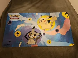 Ultra PRO Pokemon Playmat Pikachu & Mimikyu 24”x13.5” - TCG Mat - Image 1