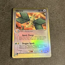 Pokemon TCG Vibrava 22/97 Reverse Holo Rare EX Dragon MP - Image 1