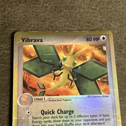 Pokemon TCG Vibrava 22/97 Reverse Holo Rare EX Dragon MP - Image 2