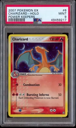 Pokemon Charizard EX Power Keepers Holo Rare #6 PSA 9 Mint - Image 1