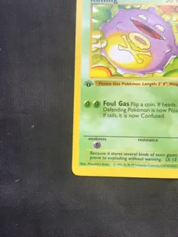 Pokemon Cards: Base Set 1st Edition Common: Koffing 51/102 - Image 5