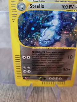 Steelix H23/H32 Holo Aquapolis E Series Italian Pokemon Card HOLO SWIRL LP - NM - Image 3