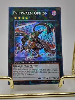 Yugioh Evilswarm Ophion DT07-EN091 Duel Terminal Super Parallel Rare VLP - Image 1