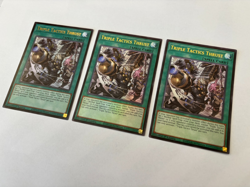 3x Triple Tactics Thrust (Playset) CH01-EN030 Ultra Rare 1st Edition NM Yugioh - Image 3