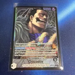 ONE PIECE THE AZURE SEA'S SEVEN CROCODILE ALT ART LEADER OP14-079 ALTERNATE ART - Image 1