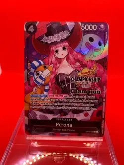 Perona OP10-092 EN ONE PIECE TCG 25-26 CS Champion WINNER NM - Image 1