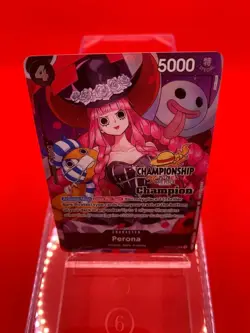 Perona OP10-092 EN ONE PIECE TCG 25-26 CS Champion WINNER NM - Image 2