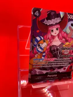 Perona OP10-092 EN ONE PIECE TCG 25-26 CS Champion WINNER NM - Image 3