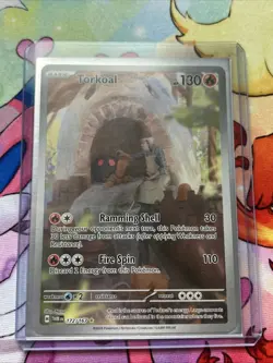 Pokemon TCG Torkoal Scarlet & Violet Twilight Masquerade Holo Card 172/167 - Image 1