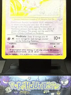 Pokemon Card Mr. Mime 6/64 Jungle Set WOTC Rare Holo Played - Image 3