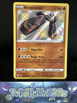 Pokemon Card Stonjourner SV075/SV122 Shining Fates Baby Shiny Rare Near Mint - Image 1
