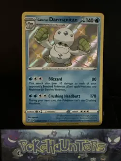 Pokemon Card Galarian Darmanitan SV024/SV122 Shining Fates Baby Shiny Rare NM - Image 1