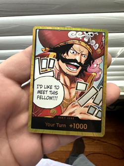 DON!! Card (Gol.D.Roger) (Gold) Carrying On His Will Foil - Image 1