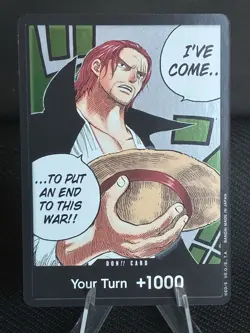 BANDAI DON CARDS SHANKS OP02 PARAMOUNT WAR MINT ENGLISH ONE PIECE CARD GAME! - Image 1