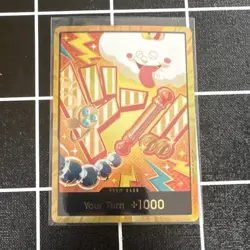 One Piece CCG Don!! Card Foil Your Turn +1000 Standard Size Card Stock - Image 1