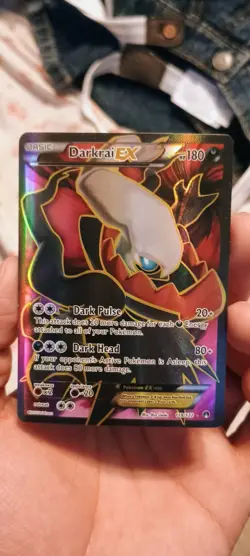 Pokemon Darkrai EX Full Art Holo Card 118/122 Breakpoint Ultra Rare - Image 1