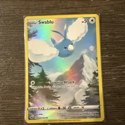 Pokemon TCG Swablu Crown Zenith: Galarian Gallery Holo Rare Card GG27/GG70 NM - Image 1
