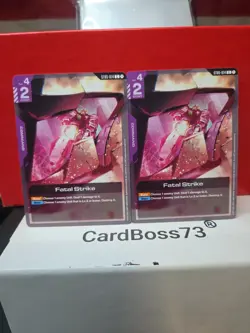 CELESTIAL DRIVE 2x FATAL STRIKE STO5-014 Gundam Card Game- Common - Image 1